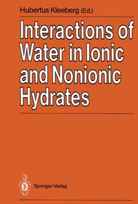 Abbildung von: Interactions of Water in Ionic and Nonionic Hydrates - Springer