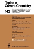 Cover: Electrochemistry I - Springer