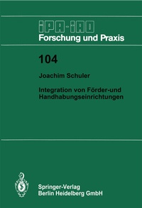 Abbildung von: Integration von Förder- und Handhabungseinrichtungen - Springer