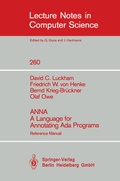 Cover: ANNA A Language for Annotating Ada Programs - Springer