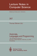 Cover: Automata, Languages and Programming - Springer