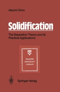 Cover: Solidification - Springer