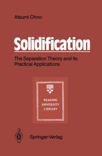 Enlarge image Cover: Solidification - Springer