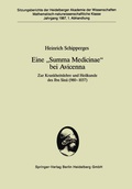 Cover: Eine "Summa Medicinae" bei Avicenna - Springer
