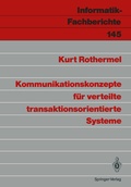 Cover: Kommunikationskonzepte f&uuml;r verteilte transaktionsorientierte Systeme - Springer