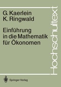 Cover: Einf&uuml;hrung in die Mathematik f&uuml;r &Ouml;konomen - Springer