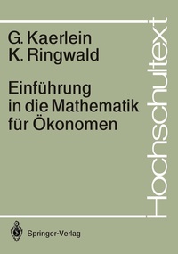 Abbildung von: Einführung in die Mathematik für Ökonomen - Springer