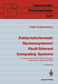 Cover: Fehlertolerierende Rechensysteme / Fault-Tolerant Computing Systems - Springer