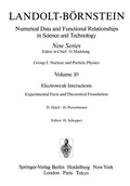 Cover: Electroweak Interactions. Experimental Facts and Theoretical Foundation / Elektroschwache Wechselwirkungen. Experimentelle Ergebnisse und theoretische Grundlagen - Springer