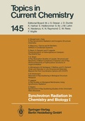 Cover: Synchrotron Radiation in Chemistry and Biology I - Springer