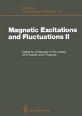 Cover: Magnetic Excitations and Fluctuations II - Springer