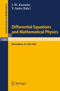 Enlarge image Cover: Differential Equations and Mathematical Physics - Springer