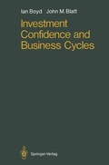 Cover: Investment Confidence and Business Cycles - Springer