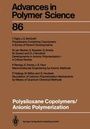 Cover: Polysiloxane Copolymers / Anionic Polymerization - Springer