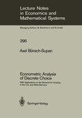 Bild: Econometric Analysis of Discrete Choice - Springer