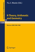 Cover: K-Theory, Arithmetic and Geometry - Springer