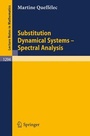 Cover: Substitution Dynamical Systems - Spectral Analysis - Springer
