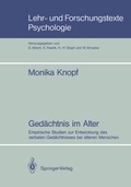 Cover: Ged&auml;chtnis im Alter - Springer