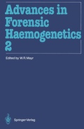 Cover: Advances in Forensic Haemogenetics - Springer