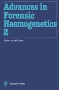 Cover: Advances in Forensic Haemogenetics - Springer