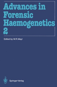 Enlarge image Cover: Advances in Forensic Haemogenetics - Springer
