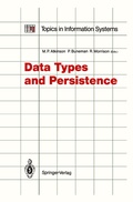 Cover: Data Types and Persistence - Springer