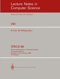 Abbildung von: STACS 88 - Springer
