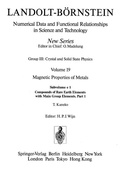 Cover: Compounds of Rare Earth Elements with Main Group Elements / Verbindungen der seltenen Erden mit Elementen der Hauptgruppen 1 - Springer