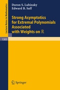 Cover: Strong Asymptotics for Extremal Polynomials Associated with Weights on R - Springer