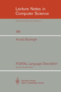Enlarge image Cover: PORTAL Language Description - Springer