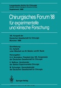 Cover: 105. Kongre&szlig; der Deutschen Gesellschaft f&uuml;r Chirurgie M&uuml;nchen, 6.-9. April 1988 - Springer