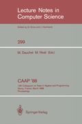 Cover: CAAP '88 - Springer
