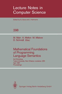 Enlarge image Cover: Mathematical Foundations of Programming Language Semantics - Springer