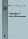 Cover: Wettbewerbsvorteile durch Integration in Produktionsunternehmen - Springer