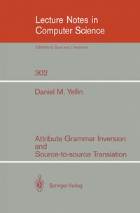 Abbildung von: Attribute Grammar Inversion and Source-to-source Translation - Springer