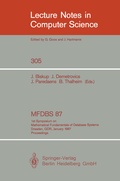 Cover: MFDBS 87 - Springer