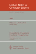 Cover: Foundations of Logic and Functional Programming - Springer