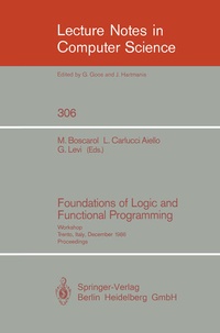 Enlarge image Cover: Foundations of Logic and Functional Programming - Springer