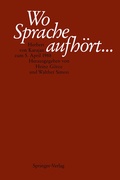 Abbildung von: Wo Sprache aufhört.... - Springer