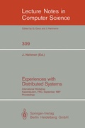 Cover: Experiences with Distributed Systems - Springer