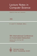 Cover: 9th International Conference on Automated Deduction - Springer