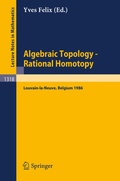 Cover: Algebraic Topology - Rational Homotopy - Springer