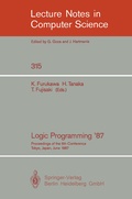 Cover: Logic Programming '87 - Springer
