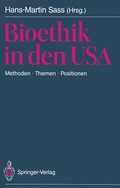 Cover: Bioethik in den USA - Springer