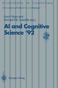 Cover: AI and Cognitive Science '92 - Springer