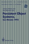 Cover: Persistent Object Systems - Springer