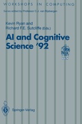 Cover: AI and Cognitive Science '92 - Springer
