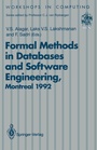 Cover: Formal Methods in Databases and Software Engineering - Springer