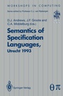 Cover: Semantics of Specification Languages (SoSL) - Springer
