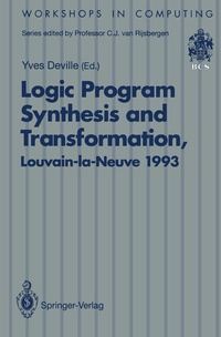 Enlarge image Cover: Logic Program Synthesis and Transformation - Springer